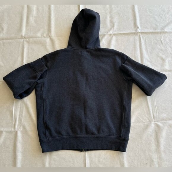 Vintage Polo Ralph Lauren Zip Up Hoodie Gray Waffle Jacket Size XL Red Pony Logo - Picture 8 of 10